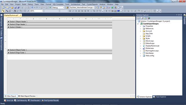 Crystal Report format
